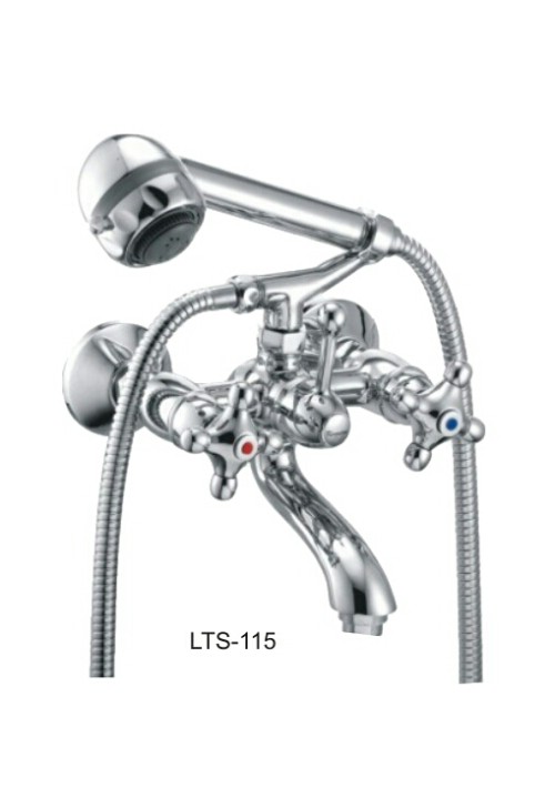LOTUS SERIES / WALL MIXER WITH CRUTCH & TELE. SHOWER